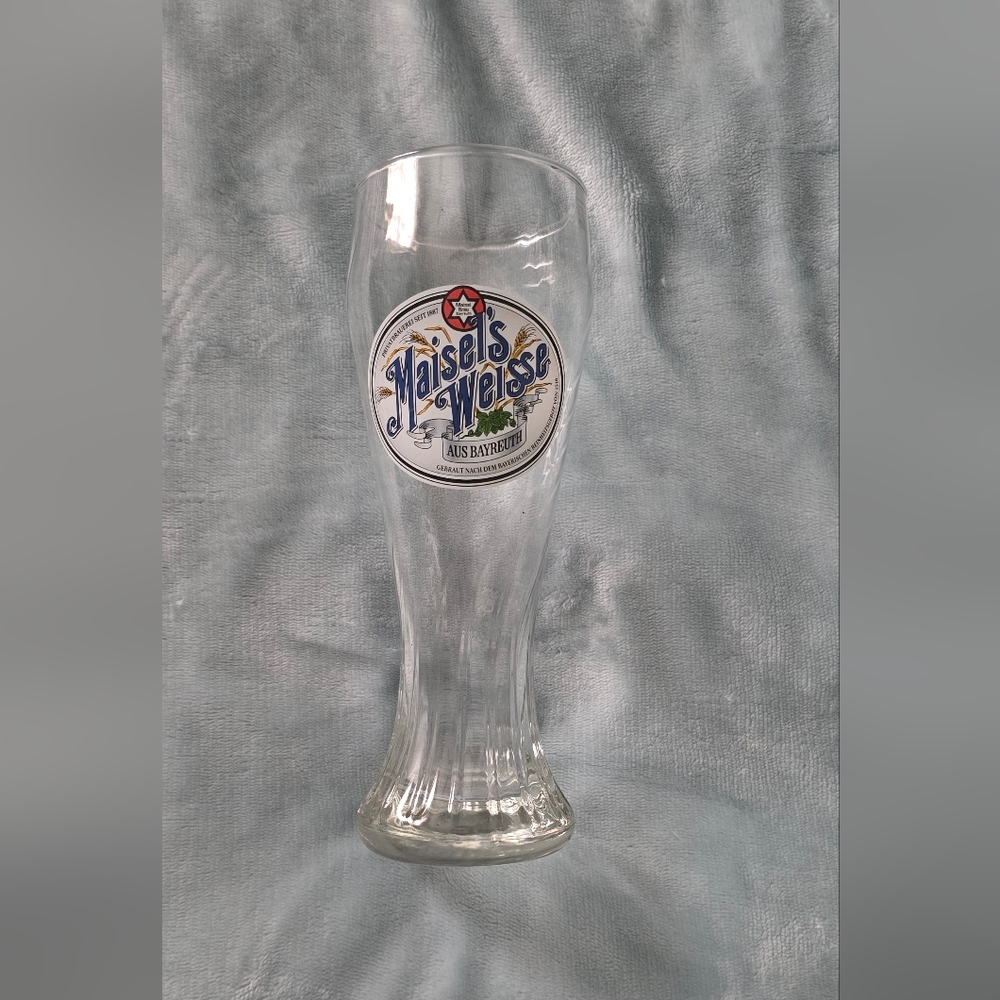 Maisel's Weisse Authentic German 1/2 Litre Collector Beer Glass, 9" Tall (1104)